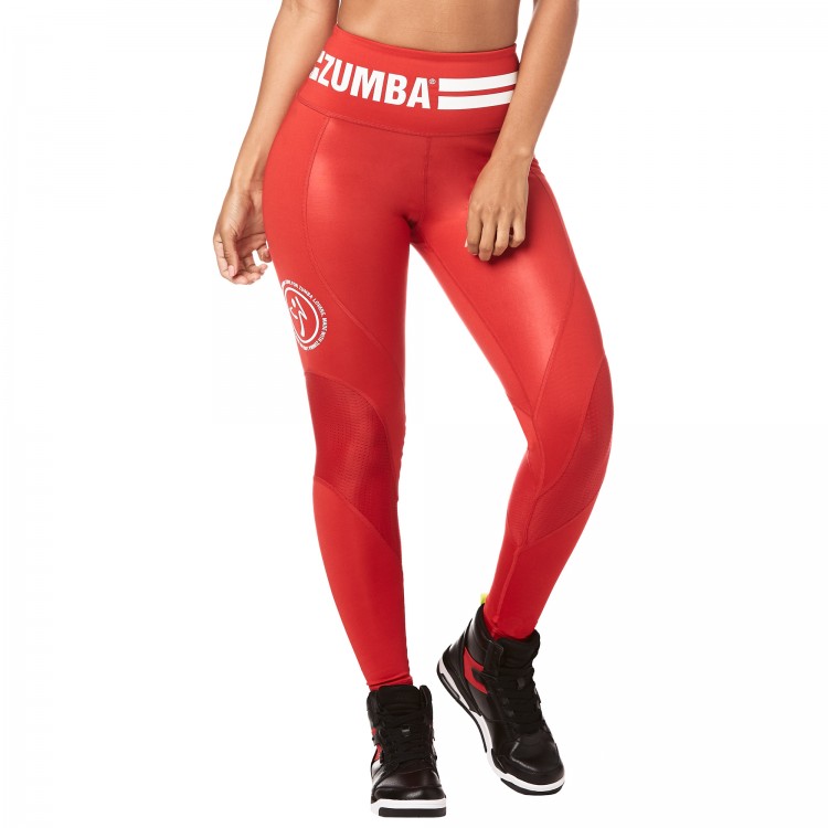 Zumba Varsity High Waist Ankle Leggings