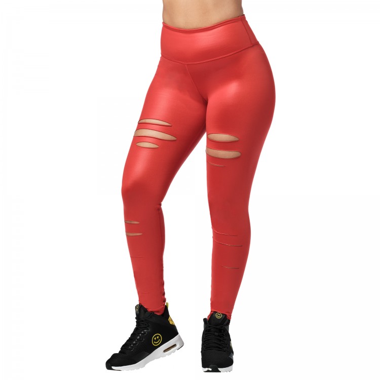 Zumba Slashed High Waisted Long Leggings