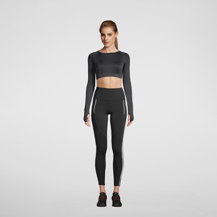 Long Sleeve Cut Out Crop Top