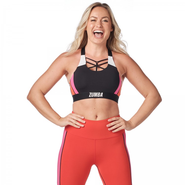 Zumba Color Blocked Bra